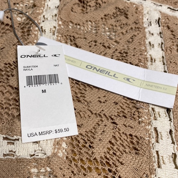 ⭐️O’Neill Lightweight Raul’s Crochet Lace Fringe Poncho Shirt - Picture 4 of 13